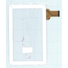 Сенсорное стекло (тачскрин) XC-PG1010-005FPC (257x159mm) белое