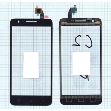 Сенсорное стекло (тачскрин) Lenovo Vibe C2 (K10A40) черное