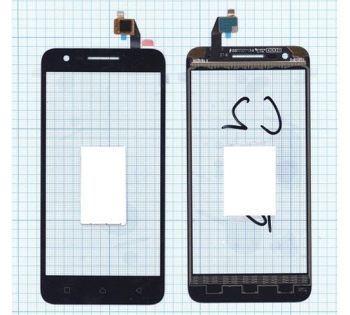 Сенсорное стекло (тачскрин) Lenovo Vibe C2 (K10A40) черное