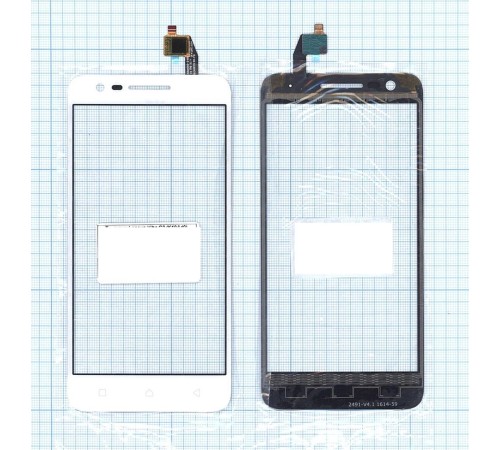 Сенсорное стекло (тачскрин) Lenovo Vibe C2 (K10A40) белое