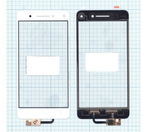Сенсорное стекло (тачскрин) Lenovo Vibe S1 белое