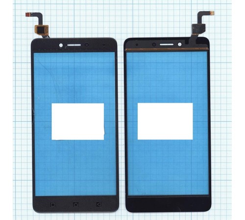 Сенсорное стекло (тачскрин) Lenovo K6 Note (K53A48) черное