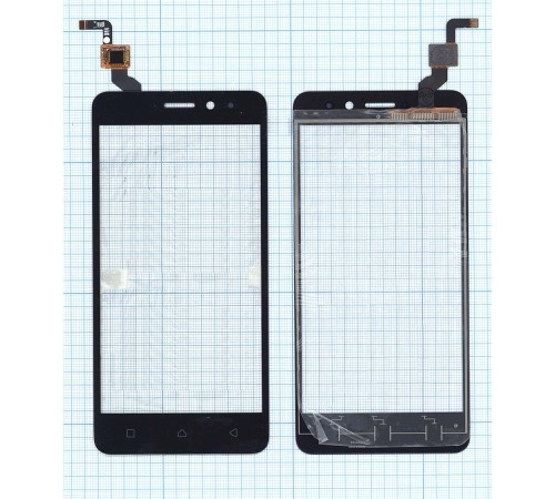 Сенсорное стекло (тачскрин) Lenovo K6 Power (K33A42) черное