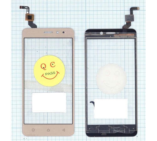 Сенсорное стекло (тачскрин) Lenovo K6 Power (K33A42) золотое
