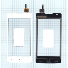 Сенсорное стекло (тачскрин) Lenovo A (A1000) белое