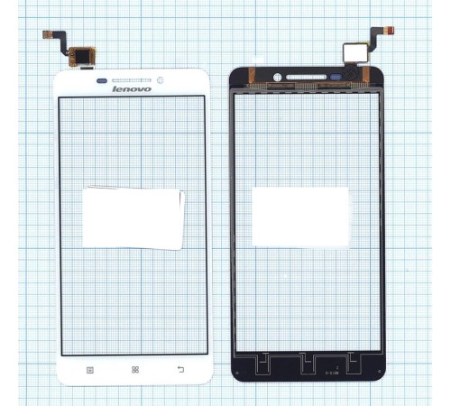 Сенсорное стекло (тачскрин) Lenovo A5000 (2016) белое