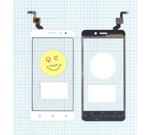 Сенсорное стекло (тачскрин) Lenovo K6 белое