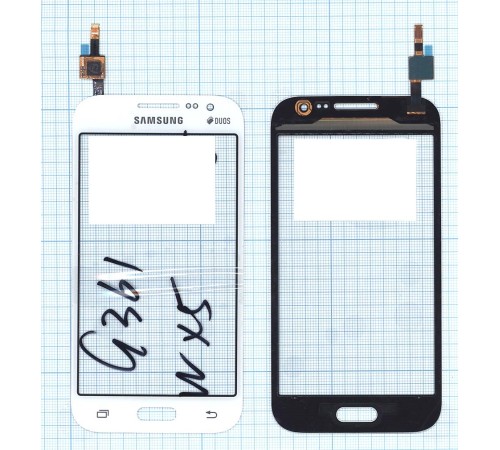 Сенсорное стекло (тачскрин) Samsung Galaxy Core Prime SM-G360 белое
