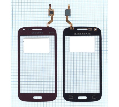 Сенсорное стекло (тачскрин) Samsung Galaxy Core Duos GT-I8262 красное