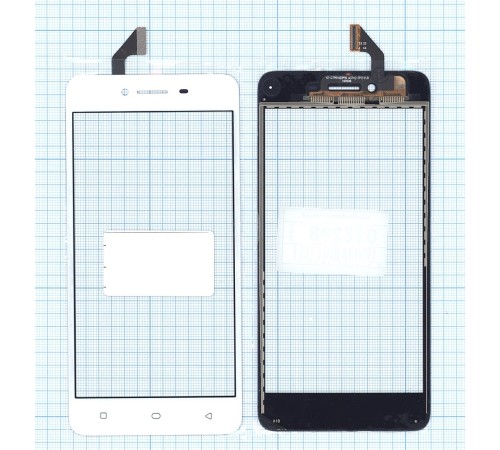 Сенсорное стекло (тачскрин) OPPO A37 белое