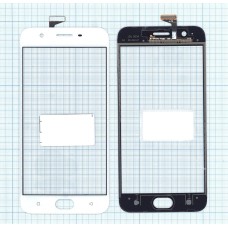 Сенсорное стекло (тачскрин) OPPO A57 белое