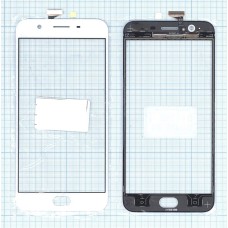 Сенсорное стекло (тачскрин) OPPO A59S белое
