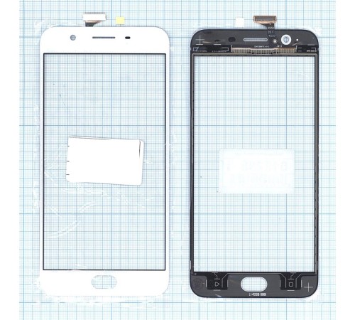 Сенсорное стекло (тачскрин) OPPO A59S белое