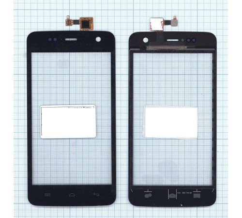 Сенсорное стекло (тачскрин) Explay Vega черное