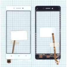 Сенсорное стекло (тачскрин) OPPO F1 белое