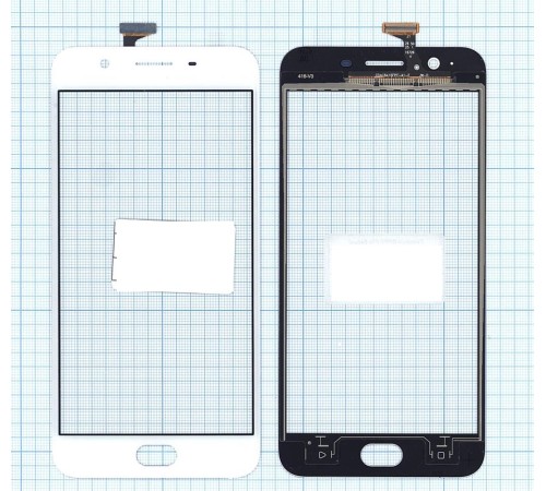 Сенсорное стекло (тачскрин) OPPO F1s белое