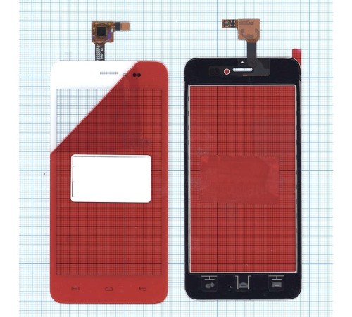 Сенсорное стекло (тачскрин) Explay Craft белое