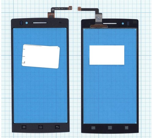 Сенсорное стекло (тачскрин) OPPO Find 5 (X909) черное