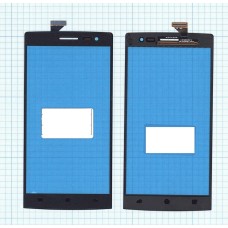 Сенсорное стекло (тачскрин) OPPO Find 7 черное