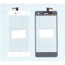 Сенсорное стекло (тачскрин) OPPO Mirror R819 белое