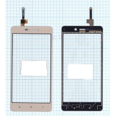 Сенсорное стекло (тачскрин) Xiaomi Redmi 3 золотое