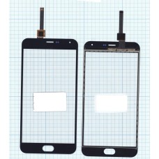 Сенсорное стекло (тачскрин) Meizu M2 Note черное
