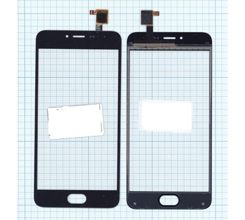 Сенсорное стекло (тачскрин) Meizu M3 черное