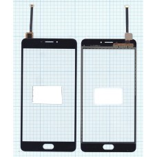 Сенсорное стекло (тачскрин) Meizu M3 Max черное