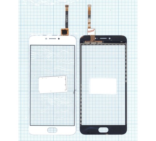 Сенсорное стекло (тачскрин) Meizu M3 Note белое