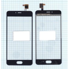 Сенсорное стекло (тачскрин) Meizu M3s mini черное
