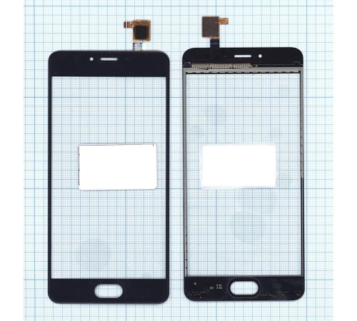 Сенсорное стекло (тачскрин) Meizu M3s mini черное