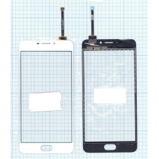 Сенсорное стекло (тачскрин) Meizu M5 Note белое
