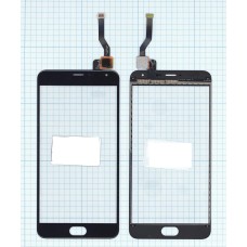 Сенсорное стекло (тачскрин) Meizu Metal черное
