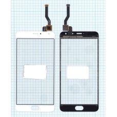 Сенсорное стекло (тачскрин) Meizu Metal белое