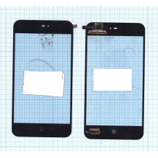 Сенсорное стекло (тачскрин) Meizu MX2 черное