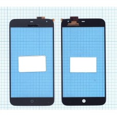 Сенсорное стекло (тачскрин) Meizu MX3 черное