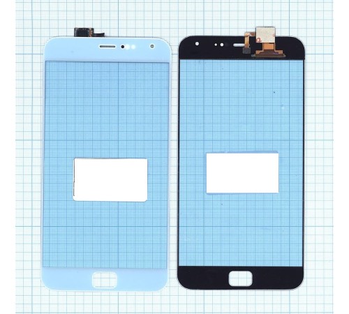Сенсорное стекло (тачскрин) Meizu MX4 Pro белое