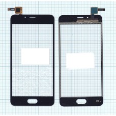 Сенсорное стекло (тачскрин) Meizu U10 черное