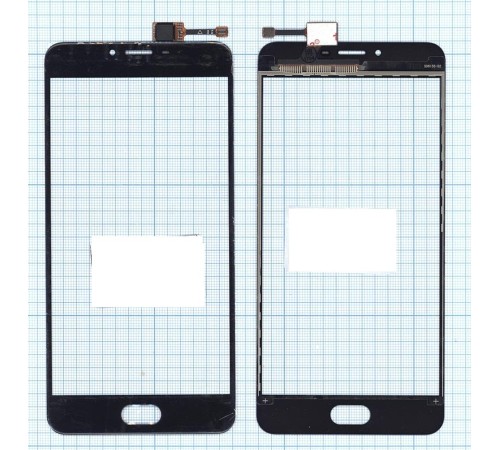 Сенсорное стекло (тачскрин) Meizu U20 черное