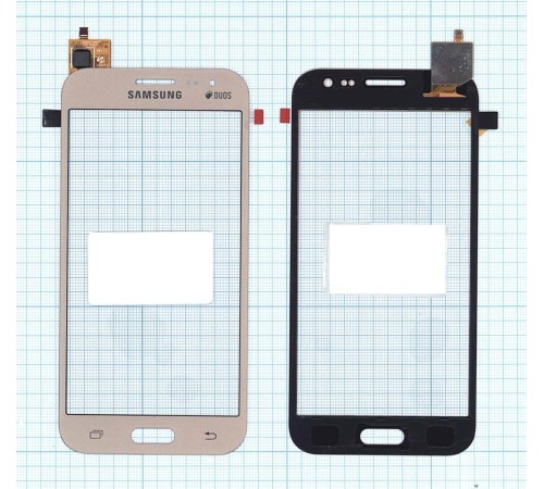 Сенсорное стекло (тачскрин) Samsung Galaxy J2 SM-J200 золотое