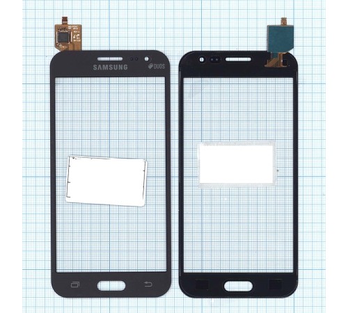 Сенсорное стекло (тачскрин) Samsung Galaxy J2 SM-J200 черное