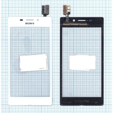 Сенсорное стекло (тачскрин) Sony Xperia M2 Aqua белое