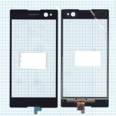 Сенсорное стекло (тачскрин) Sony Xperia C3 / C3 Dual черное