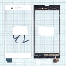 Сенсорное стекло (тачскрин) Sony Xperia T3 белое