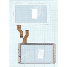 Сенсорное стекло (тачскрин) для Digma 7.3, Irbis TX72, белое