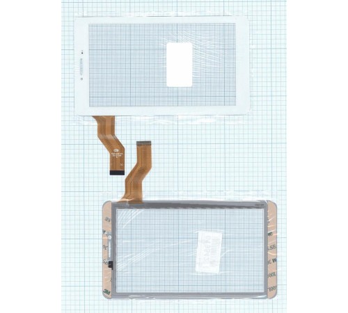 Сенсорное стекло (тачскрин) для Digma 7.3, Irbis TX72, FM710301KA белое