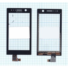Сенсорное стекло (тачскрин) Sony Xperia U ST25i черный