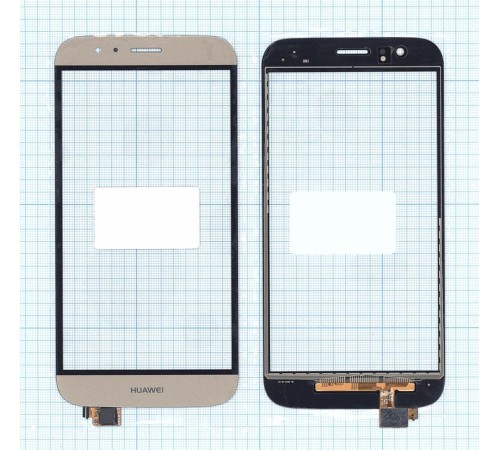 Сенсорное стекло (тачскрин) Huawei G7 Plus золотой