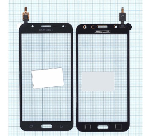 Сенсорное стекло (тачскрин) Samsung Galaxy J7 SM-J700F черное