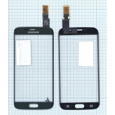 Сенсорное стекло (тачскрин) Samsung Galaxy S6 Edge зеленое